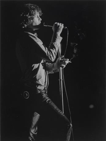 MICHAEL [MICHEL] MONTFORT (1940-2008) 9 photos of Jim Morrison and The Doors on their first European tour in Frankfurt, Germany.